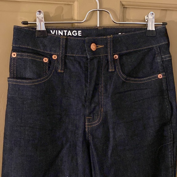 J. Crew Denim - J. Crew vintage slim straight new woman’s jeans size 27P 27 petite dark blue